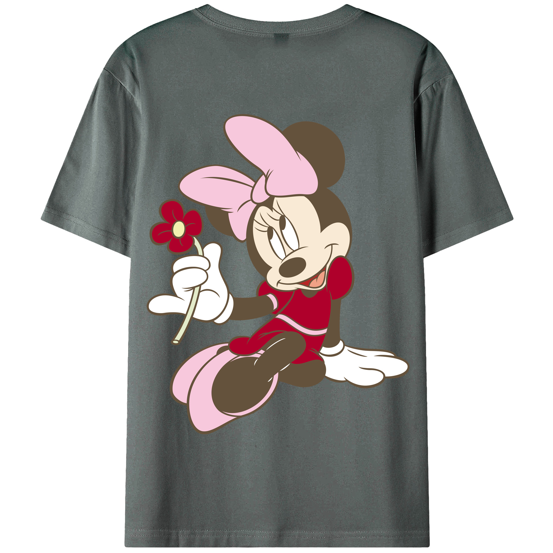 （画像用） ミッキーマウス Mickey Mouse 綿100％半袖Tシャツ（背面プリント）